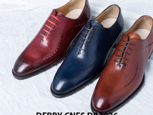 Giày da nam da bê đẹp Derby CNES DB2036 001