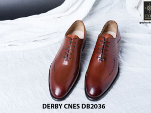 Giày da nam da bê đẹp Derby CNES DB2036 006