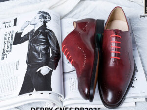 Giày da nam da bê đẹp Derby CNES DB2036 0033