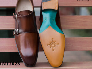 Giày da nam không dây Monkstrap CNES MT2023 002