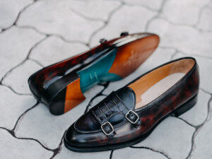 Giày tây nam Double Monkstrap CNES MT2017 004