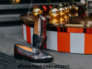 Giày tây nam Double Monkstrap CNES MT2017 002