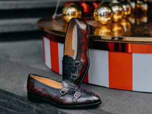 Giày tây nam Double Monkstrap CNES MT2017 002