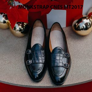 Giày tây nam Double Monkstrap CNES MT2017 001