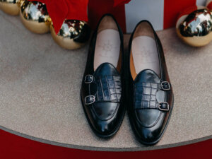 Giày tây nam Double Monkstrap CNES MT2017 001