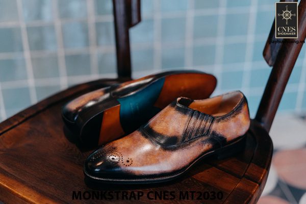 Giày tây nam xỏ khóa Monkstrap CNES MT2030 004