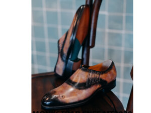 Giày tây nam xỏ khóa Monkstrap CNES MT2030 003