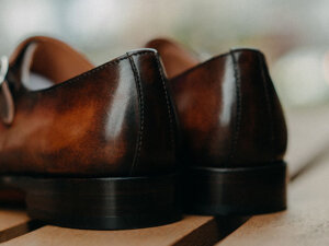 Giày tây nam không dây Monkstrap CNES MT2048 008