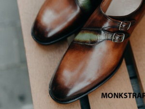 Giày tây nam không dây Monkstrap CNES MT2048 006