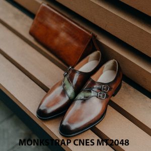 Giày tây nam không dây Monkstrap CNES MT2048 002