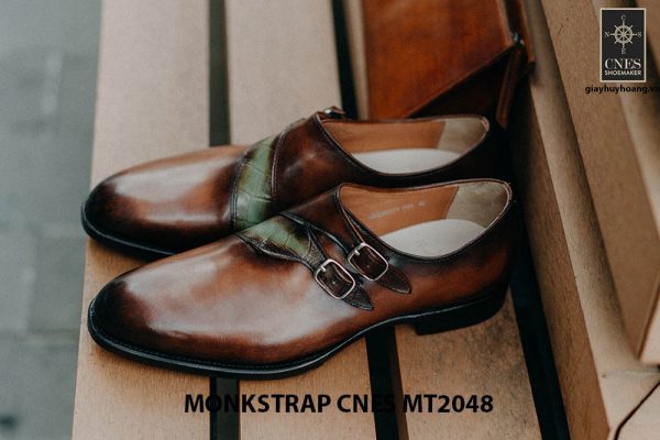 Giày tây nam không dây Monkstrap CNES MT2048 001
