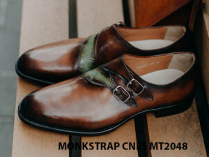 Giày tây nam không dây Monkstrap CNES MT2048 001
