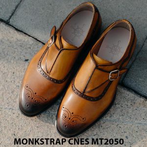 Giày da nam da bê Monkstrap CNES MT2050 006