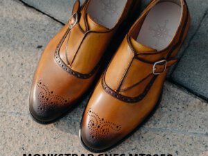 Giày da nam da bê Monkstrap CNES MT2050 006