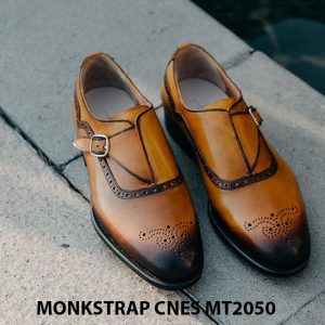 Giày da nam da bê Monkstrap CNES MT2050 004