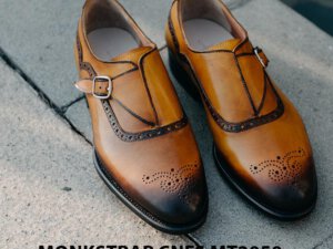 Giày da nam da bê Monkstrap CNES MT2050 004