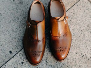 Giày da nam da bê Monkstrap CNES MT2050 001