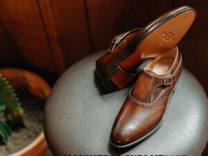 Giày da nam chính hãng Monkstrap CNES MT2027 004