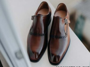 Giày tây nam không dây Monkstrap CNES MT2028 001