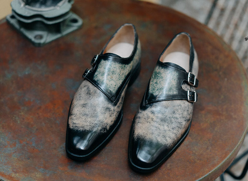 ban-giay-tay-nam-xo-khoa-monkstrap-cnes-mt2041-001 Giày nam da bê ý Monkstrap CNES MT2041 001
