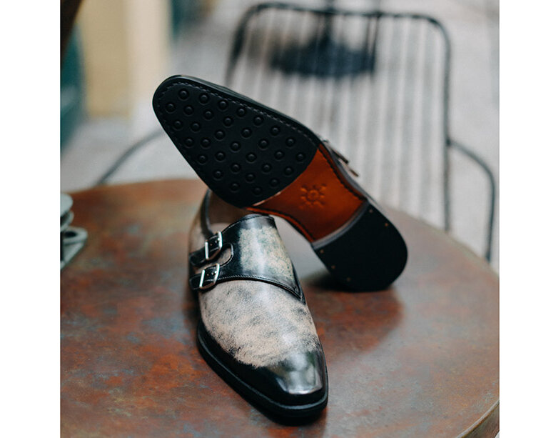 ban-giay-tay-nam-xo-khoa-monkstrap-cnes-mt2041-002 Giày nam da bê ý Monkstrap CNES MT2041 004