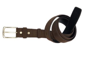 Dây nịt da lộn nam đầu kim da bò 2 lớp 0019