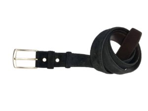 Dây nịt da lộn nam đầu kim da bò 2 lớp 0014