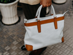 Túi xách da bò dập vân cá sấu CNES T51 001