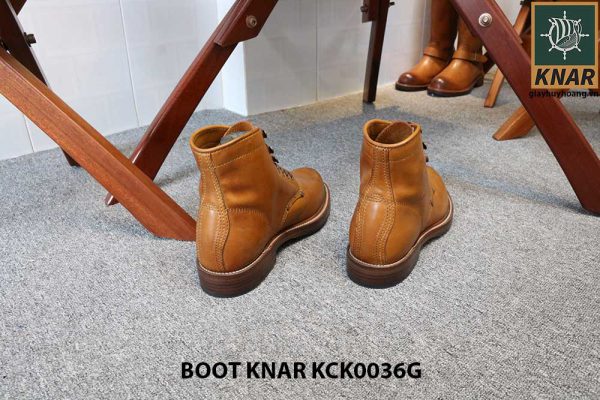 [Outlet size 41] Giày Boot cổ cao buộc dây Knar KCK0036G 004