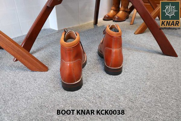 [Outlet size 42] Giày Boot buộc dây Knar KCK0038 004