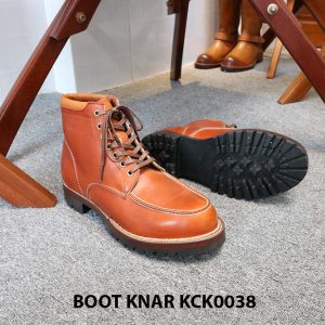 [Outlet size 42] Giày Boot buộc dây Knar KCK0038 002