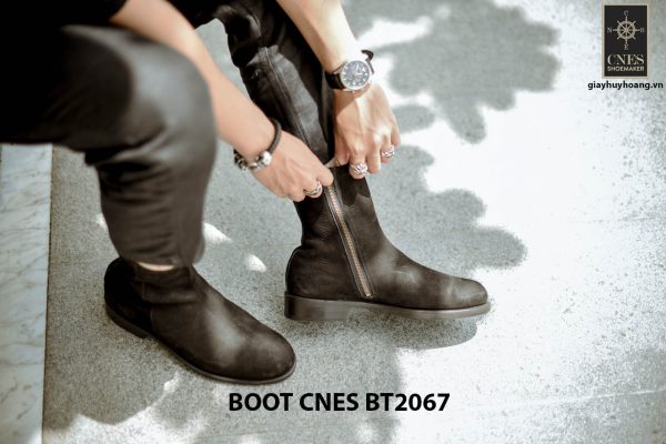Giày tây Boot nam da lộn CNES BT2067 001