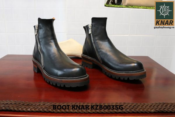 [Outlet size 41] Giày Boot dây kéo Knar KZB0035G 001