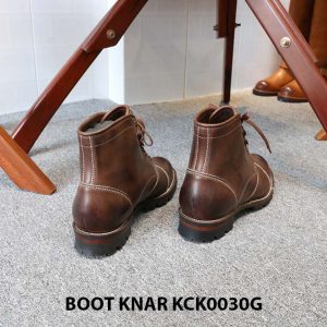 [Outlet size 42] Giày Boot cổ cao buộc dây Knar KCK0030G 004