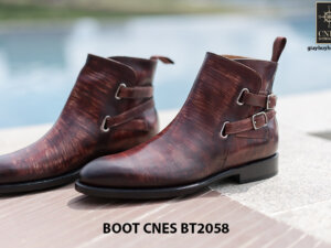 Giày da Boot nam kiểu kho3á CNES BT2058 00