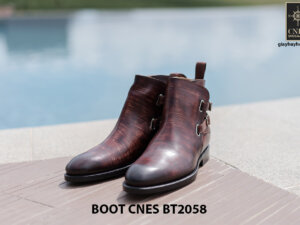 Giày da Boot nam kiểu khoá CNES BT2058 001