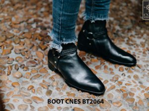 Giày tây Boot nam khoá kéo CNES BT2064 001