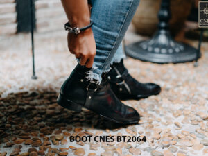 Giày tây Boot nam khoá kéo CNES BT2064 004