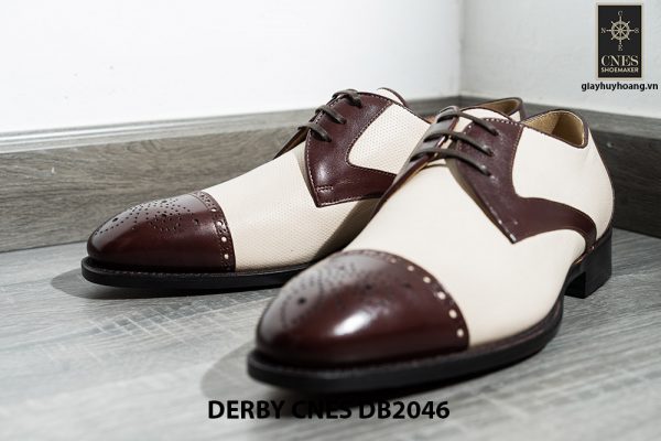 Giày da nam hai màu Derby CNES DB2046 003