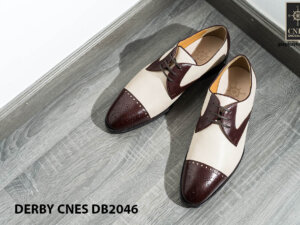 Giày da nam hai màu Derby CNES DB2046 001
