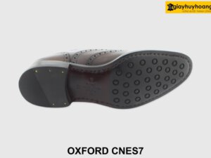 [Outlet size 42] Giày da nam đục lỗ Oxford Wingtips CNS7 006