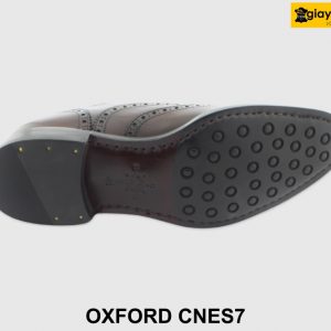 [Outlet size 42] Giày da nam đục lỗ Oxford Wingtips CNS7 006