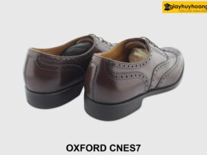 [Outlet size 42] Giày da nam đục lỗ Oxford Wingtips CNS7 005