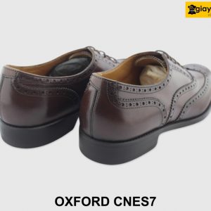 [Outlet size 42] Giày da nam đục lỗ Oxford Wingtips CNS7 005