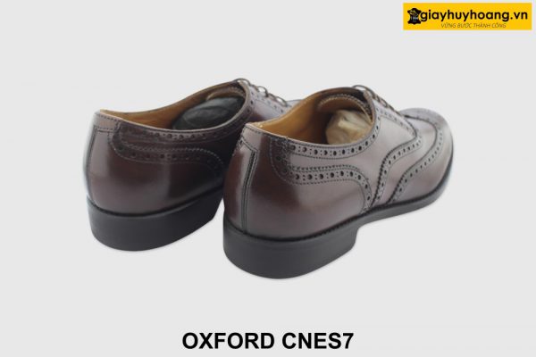 [Outlet size 42] Giày da nam đục lỗ Oxford Wingtips CNS7 005