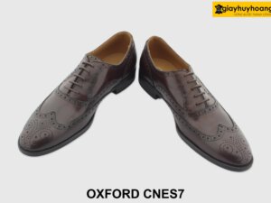 [Outlet size 42] Giày da nam đục lỗ Oxford Wingtips CNS7 004