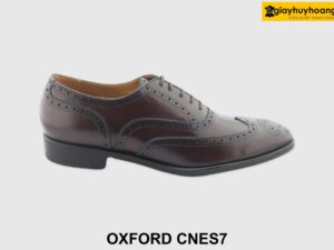 [Outlet size 42] Giày da nam đục lỗ Oxford Wingtips CNS7 001