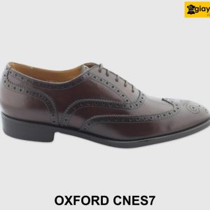 [Outlet size 42] Giày da nam đục lỗ Oxford Wingtips CNS7 001