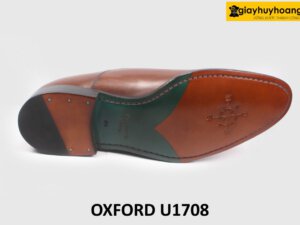 [Size 44] Giày da nam màu nâu công sở Oxford U1708 006
