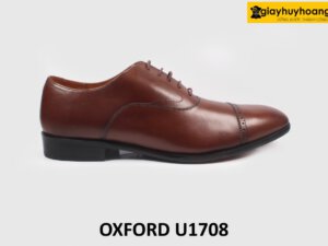 [Size 44] Giày da nam màu nâu công sở Oxford U1708 001